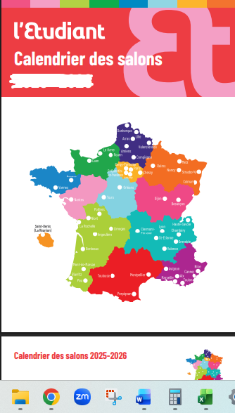 Agenda salon d'orientation France entière