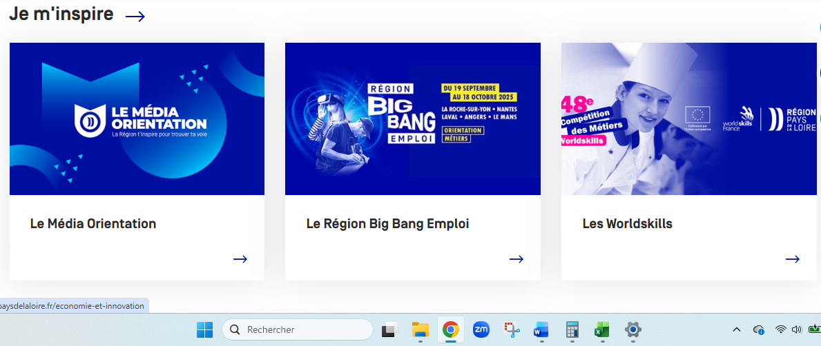 Evénements sur l'orientation en pays de Loire